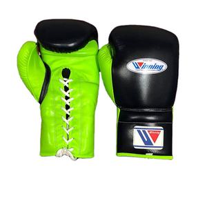Guantes de boxeo RTS 100% de cuero vacuno genuino de primera calidad, personalizados para Parrot & Black Winning, para entrenamiento en gimnasio y boxeo. - Product Image 1