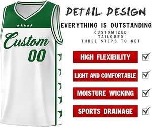 OEM diseño personalizado EE. UU. bordado Retro baloncesto Jersey sublimación al por mayor transpirable personalizado Logo sin mangas - Product Image 2