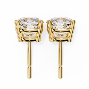 18K Gold <b>Beautiful</b> <b>Earring</b> with Lab-Grown Diamond Premium Diamond <b>Earrings</b> - Product Image 2
