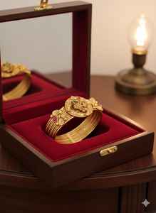 Rajwadi polaco antiguo Kada pulsera india tradicional hecha a mano joyería étnica para mujeres accesorios reales Vintage - Product Image 2