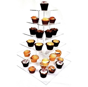 2025 prix d'usine élégant présentoir acrylique pour gâteau Riser pour présenter des desserts lors d'occasions spéciales - Product Image 3