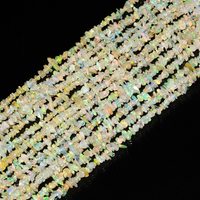 Perles de pierres précieuses en forme de copeaux d'opale éthiopienne de feu multiple 4-5mm perles d'opale éthiopienne Welo pour la fabrication de bijoux en vrac