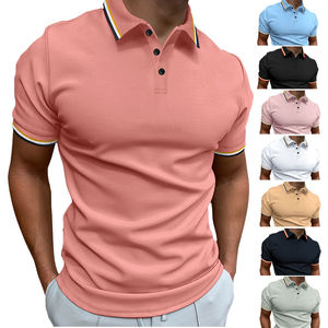 Nouveau design de polo élégant et confortable pour hommes nouveauté vêtements de rue confortable polo en coton léger pour hommes - Product Image 6