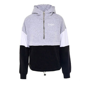 Ensemble de survêtement 2 pièces décontracté sur mesure pour femmes respirant confortable demi fermeture éclair sweat à capuche pantalon de survêtement solide hiver - Product Image 6