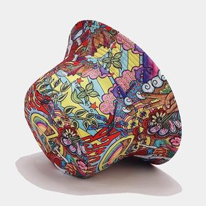 New arrival OEM Design Summer Travel Double-Side Unisex Fisherman <b>Cap</b> Printed Packable Fashion Bucket Hat - Product Image 3
