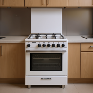 เตาอบแก๊สสเตนเลสสตีลสีขาว รุ่น Glem SA664VWH ขนาด 60x60x85 ซม. แบบฝังในครัวเรือน ระดับ Class A - Product Image 3