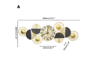 Miroir mural moderne de luxe avec cadre en fer, épaisseur personnalisée, design rond pour la décoration du salon - Product Image 3