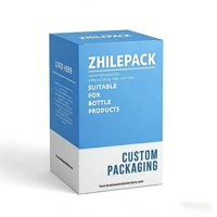 Boîte d'emballage personnalisée pour médicaments, boîte pour produits de santé et vitamines, emballage écologique en carton, emballage de bouteilles colorées avec logo, vente en gros