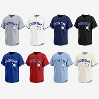 Kaos Jersey Baseball Toronto Dewasa Pria 2025 Custom Wear Jahitan Cetak Transfer Panas Nama Nomor Bernapas Musim Panas Pendek