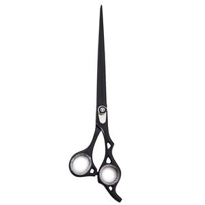 Ciseaux de toilettage de cheveux enduits de couleur noire de conception de pied d'animal professionnel avec la vis réglable et le silencieux - Product Image 6