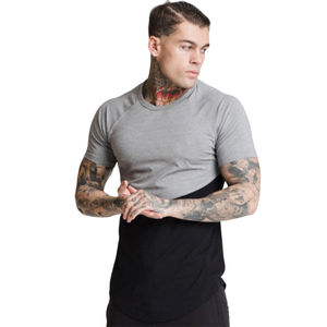 เสื้อยืดคอกลมผ้าโพลีเอสเตอร์สำหรับผู้ชายเสื้อยืดผ้าโพลีเอสเตอร์สีพื้น - Product Image 3