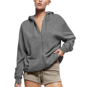 Sweat à capuche décontracté en coton polaire pour femmes sweat-shirt à épaules tombantes respirant Hip Hop vêtements d'extérieur à capuche pour femmes - Product Image 2