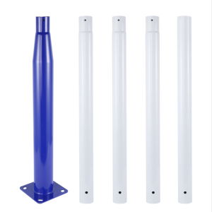 Poteaux de lampadaires solaires démontables en aluminium galvanisé à chaud ECOSOLAR 3M-6M, forme octogonale carrée, personnalisés - Product Image 1