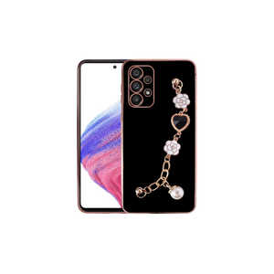Coque de protection souple en silicone TPU Netzy pour Samsung Galaxy A53 5G avec dragonne et protection d'appareil photo, couleur rose, compatible A34 A24 - Product Image 2