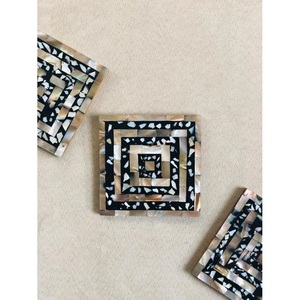 Posavasos de bebida de nácar ecológicos de lujo modernos clásicos para el hogar, Hotel, oficina y restaurante, venta al por mayor de S R EXPORTS - Product Image 4