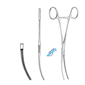 Fórceps de vasos sanguíneos Bainbridge de acero inoxidable de alta calidad curvados 15cm / 6 "Fabricante de instrumentos de Neurocirugía - Product Image 3