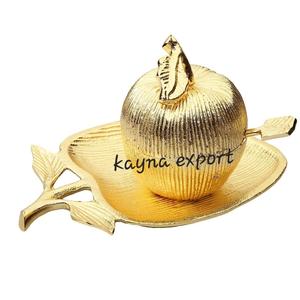 Hermoso Tazón de Servir de Acero Inoxidable Pulido con Diseño de Mariposa Dorada y Rama Negra, Moderno y Lujoso, para Fiestas, Vajilla de Tendencia - Product Image 5