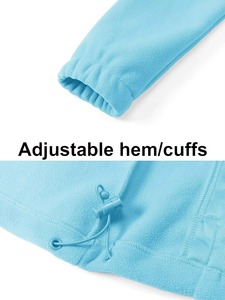 Veste polaire douce d'hiver pour femme avec fermeture à glissière et poches pratiques en coton imprimé offre chaleur et commodité - Product Image 4