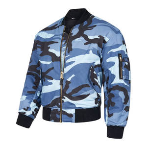 Nueva llegada al por mayor chaqueta de bombardero de los hombres con el tamaño personalizado del color y el logotipo Oem transpirable cómoda chaqueta de bombardero de los hombres - Product Image 5