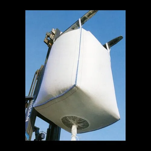 Open Top PP <b>Ton</b> <b>Bag</b> Bulk <b>Bags</b> with Bottom Discharge Spout for Easy Loading & Unloading of Cement Sand Granular Materials - Product Image 2