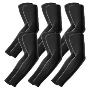 Silk Cool Compression Gym Running Arm Sleeves pour Basketball Volleyball UV Sun Cycling Ice Sports-Protective Elbow Sleeves - Product Image 1