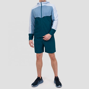 Chándal de nailon con pantalones apilados de poliéster para la escuela cortavientos personalizado para hombre, chándal de dos piezas con cremallera, conjunto de chaquetas cortavientos para hombre - Product Image 3