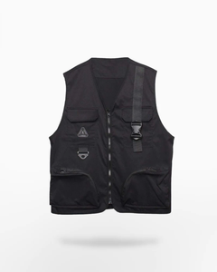 Hombres al aire libre de secado rápido ropa deportiva chaqueta personalizada para hombre de carga 3D Multi solapa bolsillos Streetwear hombres utilidad Chaleco de moda - Product Image 1