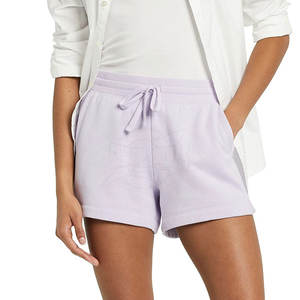 Estilos 2024 logotipo personalizado algodón mujeres pantalones cortos con bolsillos Color sólido suave suelto verano mujeres pantalones cortos - Product Image 2