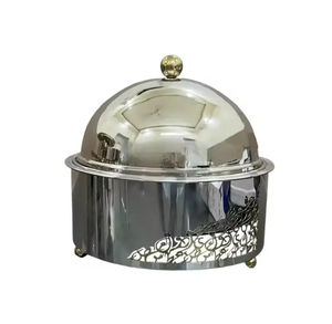 Lujosa cazuela de metal Meena Work Hotpot, un calentador de alimentos de alta calidad y centro de mesa decorativo para hoteles y banquetes - Product Image 2
