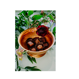 Bol à chocolat en laiton fait à la main de haute qualité pour la décoration de table bol en laiton pour servir des aliments fruits personnaliser la taille - Product Image 2