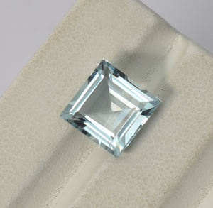 Pierre précieuse en aquamarine de forme carrée de laboratoire, tailles de 10 mm à 12 mm, pierre précieuse en quartz rose en vrac pour bijoux - Product Image 2