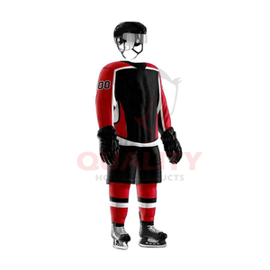 Ensemble d'uniformes de hockey sur glace haute performance comprenant un maillot et un pantalon en tissu respirant pour plus de confort et de mobilité à vendre - Product Image 5
