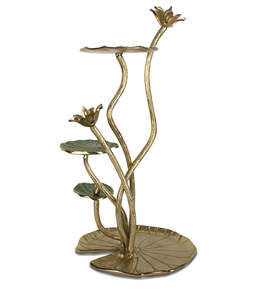 จานชุบสีทองอลูมิเนียมดอกไม้นกทรงกลมชุบอาหารจานเสิร์ฟผลไม้สำหรับห้องครัวบ้านโรงแรมและร้านอาหาร - Product Image 6