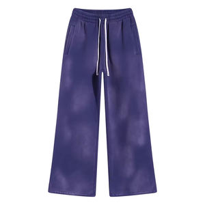 กางเกงวอร์มผ้าฟลีซสำหรับผู้ชายกางเกงผ้าคอตตอนผ้าคอตตอนผ้าฟลีซปักลายกางเกงขายาวซักได้ตามต้องการ - Product Image 6