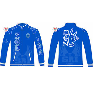 Wholesale High Quality breathable Zeta Phi Beta Soror Embroidery Women Sorority Embroidered <b>Ladies</b> Customized Racecar Jackets - Product Image 1