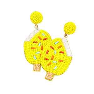 Pendientes de cuentas de semillas hechos a mano de calidad de exportación, joyería ligera y elegante para mujer a precio económico - Product Image 4