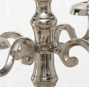 Excluisive Design Vintage New Arrival Metal Aluminum <b>Tall</b> Size Candelabra 5 Arm <b>Candle</b> Holder Silver Finished Wedding Tabletop - Product Image 4