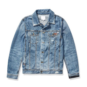 Nouvelle arrivée Veste en jean d'hiver en gros Lavée sur mesure Homme Coupe ajustée Respirante Coupe-vent OEM Extérieur - Product Image 4