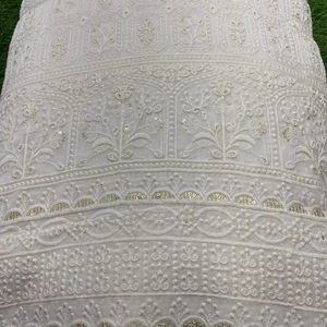 ผ้าจอร์เจียแบบเส้นใยวิสคอสแท้ผ้าปักลายระบายอากาศได้ดีสำหรับเด็กผู้ชายเด็กผู้หญิงเชอร์วานิลานิลา - Product Image 1