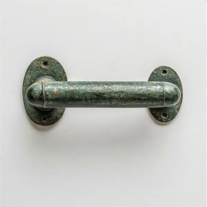 Juego de manijas de puerta de latón macizo moderno RegalTurn con elegante grabado Floral para cocina y baño decoración duradera para el hogar - Product Image 2