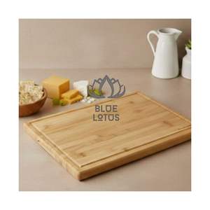 Meilleures ventes 2026 : Planches à découper en bambou de 1,5 cm d'épaisseur pour le camping – Planche à découper en bois pur, propre, sûre et portable - Product Image 1