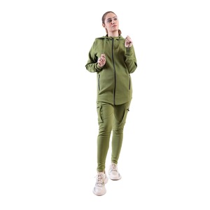 Wholesale Customizable Fleece Lined <b>Polyester</b> <b>Hoodie</b> Sweatshirt Jogger Pants Sweatsuit Tracksuit Set Solid Design for Men Winter - Product Image 1