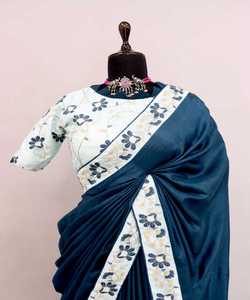 ผ้าซาตินเน็ตทรงหลากหลาย: ชีฟอง Chinon ดูปัตตาที่น่าดึงดูด: รายละเอียดเย็บปักถักร้อยของนักออกแบบเพื่อสไตล์ที่หรูหรา - Product Image 3