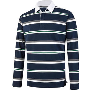 Polo de fitness décontracté pour hommes, tissu tricoté 100% coton, séchage rapide, confortable et extensible, grande taille, vente en gros - Product Image 1