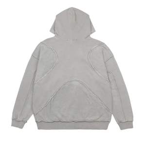 Nueva llegada pulóver de manga larga personalizado con bolsillos de canguro de talla grande ropa de hombre Sudadera con capucha de lavado ácido - Product Image 2