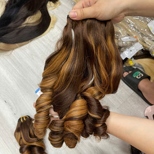 มัดผมดิบสำหรับต่อผมชาวเวียดนามแบบม้วนผมหยิกอบไอน้ำ - Product Image 1