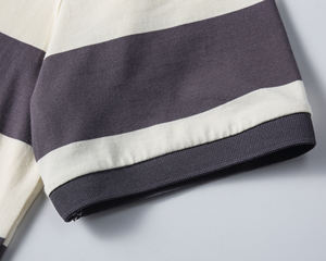 เสื้อโปโลสำหรับผู้ชายผ้าคอตตอน/ผ้าสแปนเด็กซ์ปักลายทางเสื้อยืดและเสื้อโปโลสำหรับเด็กผู้ชาย - Product Image 4