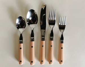 Couteau à fromage en acier inoxydable avec manche en bois d'acacia, ensemble de couteaux à fromage avec manche en bois, accessoires indiens pour grossistes - Product Image 5