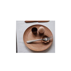 ชุดจานไม้ธรรมชาติชุดจานกลมสำหรับอาหารขนมและงานฝีมือธรรมชาติ - Product Image 6