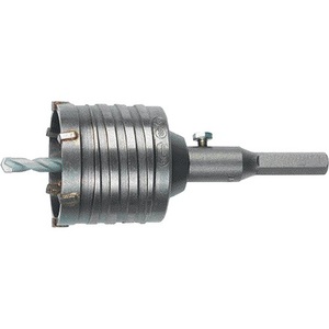 Mèche de perçage à percussion HELLER en acier rapide avec pointe en carbure, diamètre nominal 68 mm, diamètre de la tige 22 mm, longueur totale 120 mm - Product Image 1